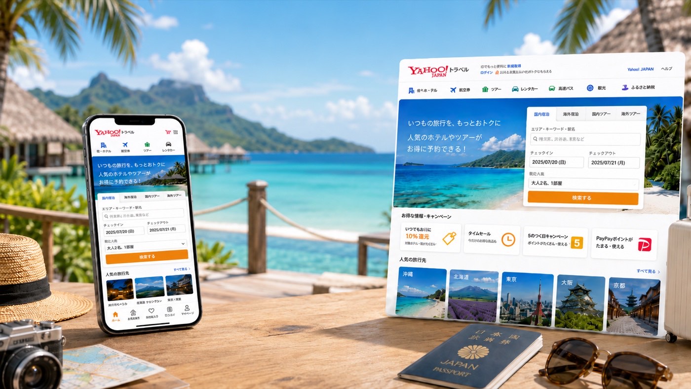 Yahoo!トラベルのクーポン・セール攻略イメージ