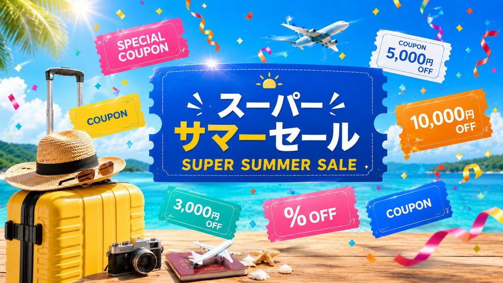 HISスーパーサマーセール攻略｜海外・国内ツアーの目玉商品・クーポン・次回開催日