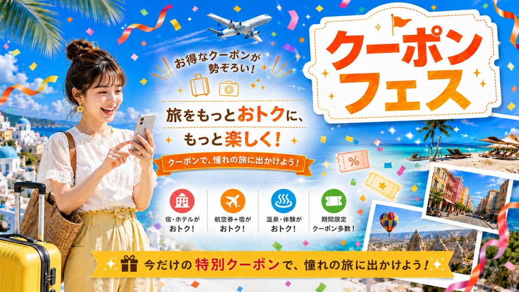 じゃらんクーポンフェス攻略｜配布日・使い方・併用・取れない時の対策