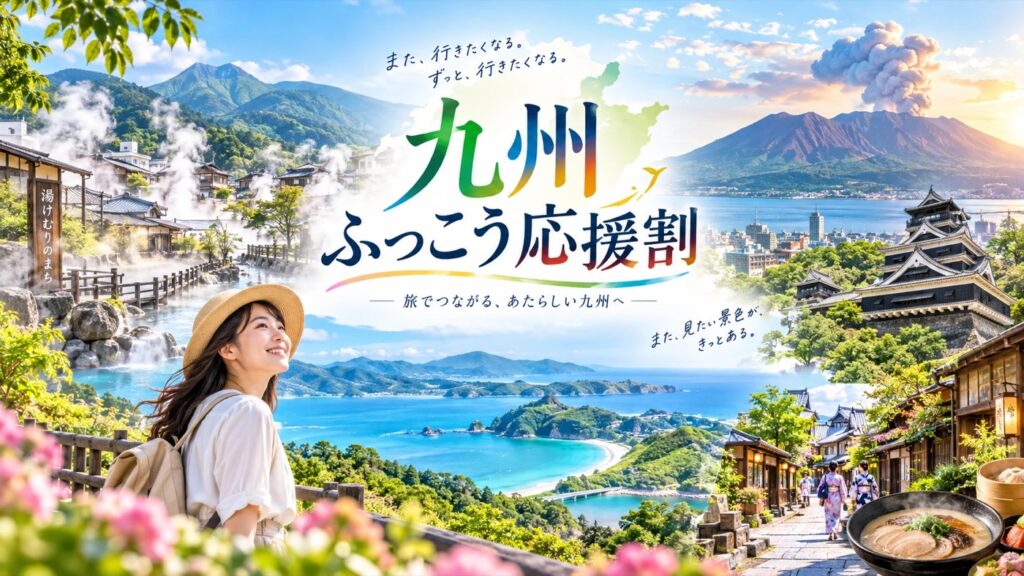 九州ふっこう応援割はいつまで？県別の開始日・予約サイト別の受付状況まとめ【2026年10月】